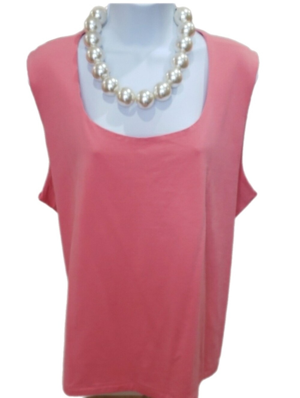 Liz Claiborne Woman,  Coral Scoop Neck Tank Top, 3X